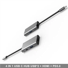 USB C MultiPorts HUB met USB HDMI PD3.0