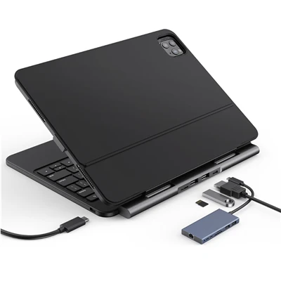 Afneembare iPad-hoes met USB C HUB-kaartlezer